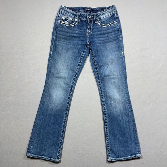 Vigoss Bootcut Jeans Women Size 28 L28 Mid Wash Heritage Fit‎ Blue Denim - Picture 1 of 11